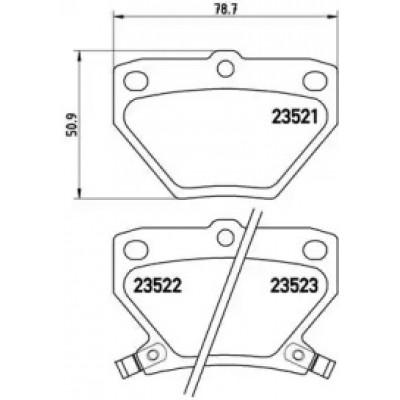 Комплект тормозных колодок, дисковый тормоз P83052 BREMBO - купить в магазине запчастей по Украине