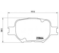 Комплект тормозных колодок, дисковый тормоз BREMBO P 83 054 P83054 BREMBO - купить в магазине запчастей по Украине