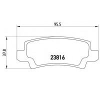 Комплект тормозных колодок, дисковый тормоз BREMBO P 83 065 P83065 BREMBO - купить в магазине запчастей по Украине