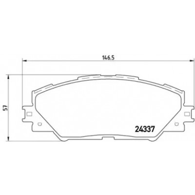 Комплект тормозных колодок, дисковый тормоз P83071 BREMBO - купить в магазине запчастей по Украине