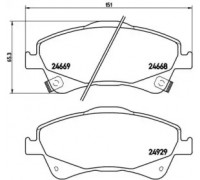 Комплект тормозных колодок, дисковый тормоз BREMBO P 83 109 P83109 BREMBO - купить в магазине запчастей по Украине
