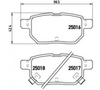 Комплект тормозных колодок, дисковый тормоз BREMBO P 83 133 P83133 BREMBO - купить в магазине запчастей по Украине
