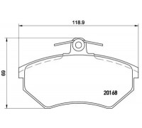 Комплект тормозных колодок, дисковый тормоз BREMBO P 85 015 P85015 BREMBO - купить в магазине запчастей по Украине