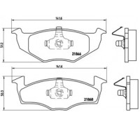 Комплект тормозных колодок, дисковый тормоз BREMBO P 85 025 P85025 BREMBO - купить в магазине запчастей по Украине