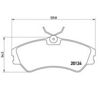Комплект тормозных колодок, дисковый тормоз BREMBO P 85 028 P85028 BREMBO - купить в магазине запчастей по Украине