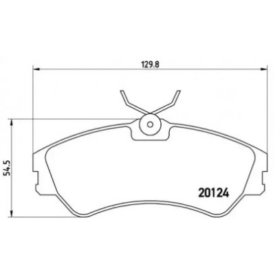 Комплект тормозных колодок, дисковый тормоз P85028 BREMBO - купити в магазині запчастин по Україні