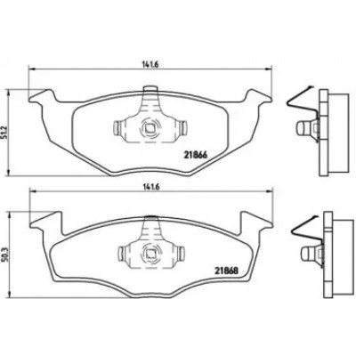 Комплект тормозных колодок, дисковый тормоз P85030 BREMBO - купить в магазине запчастей по Украине