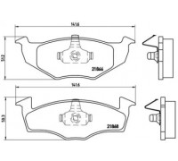 Комплект тормозных колодок, дисковый тормоз BREMBO P 85 031 P85031 BREMBO - купить в магазине запчастей по Украине