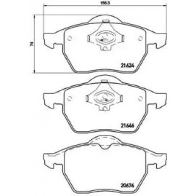 Комплект тормозных колодок, дисковый тормоз P85036 BREMBO - купить в магазине запчастей по Украине
