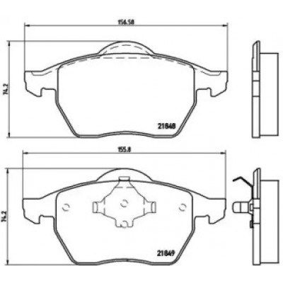 Комплект тормозных колодок, дисковый тормоз P85039 BREMBO - купить в магазине запчастей по Украине