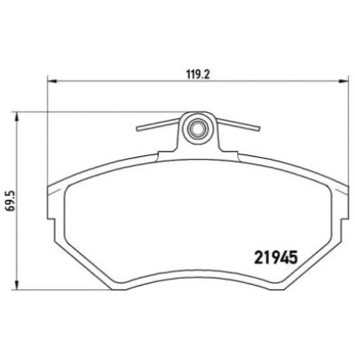 Комплект тормозных колодок, дисковый тормоз P85042 BREMBO - купить в магазине запчастей по Украине