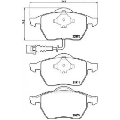 Комплект тормозных колодок, дисковый тормоз P85045 BREMBO - купить в магазине запчастей по Украине
