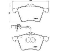 Комплект тормозных колодок, дисковый тормоз BREMBO P 85 052 P85052 BREMBO - купить в магазине запчастей по Украине