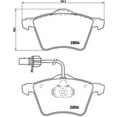 Комплект тормозных колодок, дисковый тормоз P85052 BREMBO - купить в магазине запчастей по Украине