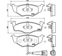 Комплект тормозных колодок, дисковый тормоз BREMBO P 85 071 P85071 BREMBO - купить в магазине запчастей по Украине