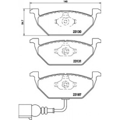 Комплект тормозных колодок, дисковый тормоз P85072 BREMBO - купить в магазине запчастей по Украине