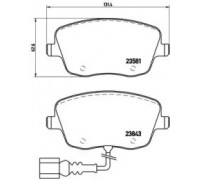 Комплект тормозных колодок, дисковый тормоз BREMBO P 85 077 P85077 BREMBO - купить в магазине запчастей по Украине