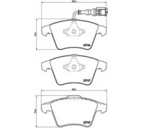 Комплект тормозных колодок, дисковый тормоз BREMBO P 85 082 P85082 BREMBO - купить в магазине запчастей по Украине