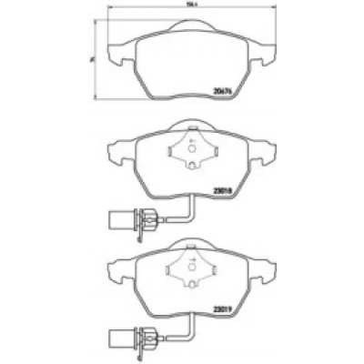 Комплект тормозных колодок, дисковый тормоз P85085 BREMBO - купить в магазине запчастей по Украине