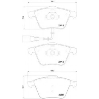 Комплект тормозных колодок, дисковый тормоз P85129 BREMBO - купить в магазине запчастей по Украине
