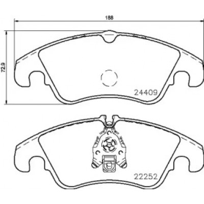Комплект тормозных колодок, дисковый тормоз P85145 BREMBO - купить в магазине запчастей по Украине