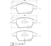 Комплект тормозных колодок, дисковый тормоз BREMBO P 85 146 P85146 BREMBO - купить в магазине запчастей по Украине