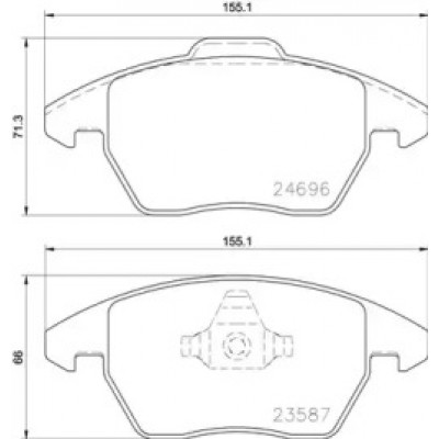Комплект тормозных колодок, дисковый тормоз P85148 BREMBO - купить в магазине запчастей по Украине