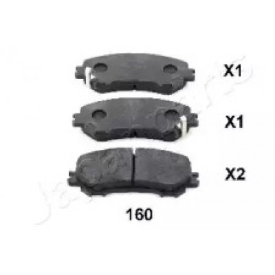 Комплект тормозных колодок, дисковый тормоз PA160AF JAPANPARTS - купить в магазине запчастей по Украине