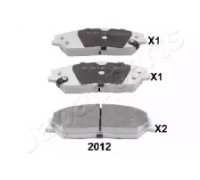 Комплект тормозных колодок, дисковый тормоз JAPANPARTS PA-2012AF PA2012AF JAPANPARTS - купити в магазині запчастин по Україні