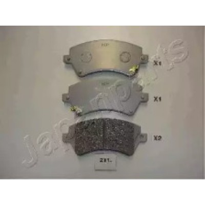 Комплект тормозных колодок, дисковый тормоз PA211AF JAPANPARTS - купить в магазине запчастей по Украине