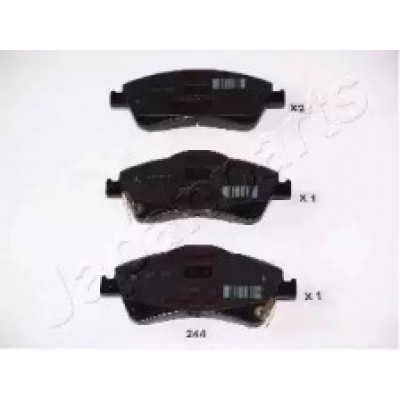 Комплект тормозных колодок, дисковый тормоз PA244AF JAPANPARTS - купить в магазине запчастей по Украине