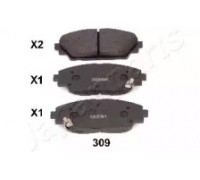 Комплект тормозных колодок, дисковый тормоз JAPANPARTS PA-309AF PA309AF JAPANPARTS - купить в магазине запчастей по Украине