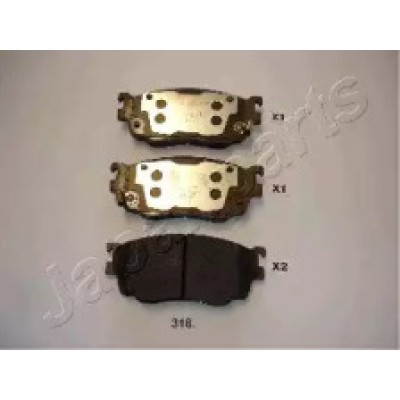 Комплект тормозных колодок, дисковый тормоз PA318AF JAPANPARTS - купить в магазине запчастей по Украине