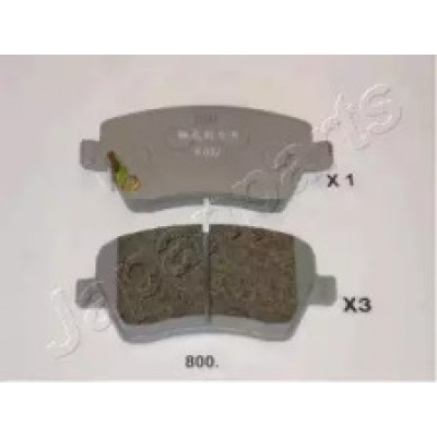 Комплект тормозных колодок, дисковый тормоз PA800AF JAPANPARTS - купить в магазине запчастей по Украине