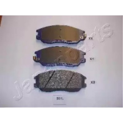 Комплект тормозных колодок, дисковый тормоз PAS01AF JAPANPARTS - купити в магазині запчастин по Україні