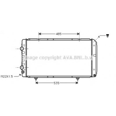 Радиатор, охлаждение двигателя PE2146 AVA QUALITY COOLING - купить в магазине запчастей по Украине