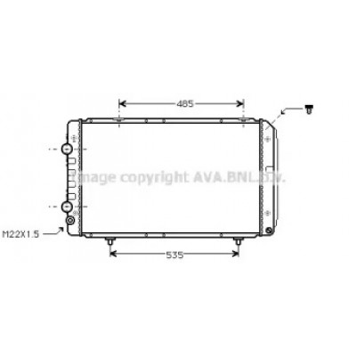 Радиатор, охлаждение двигателя PE2147 AVA QUALITY COOLING - купить в магазине запчастей по Украине