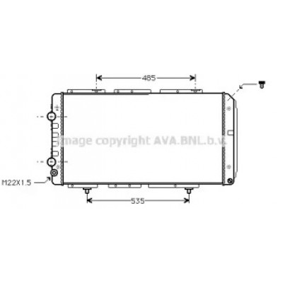 Радиатор, охлаждение двигателя PE2150 AVA QUALITY COOLING - купить в магазине запчастей по Украине