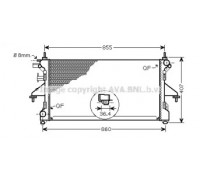 PE2305 AVA QUALITY COOLING - купить в магазине запчастей по Украине