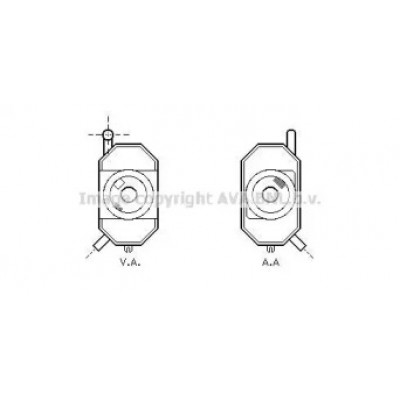масляный радиатор, двигательное масло PE3272 AVA QUALITY COOLING - купить в магазине запчастей по Украине