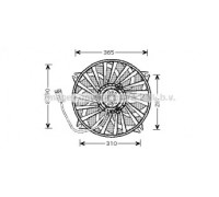 Вентилятор, охлаждение двигателя AVA QUALITY COOLING PE7531 PE7531 AVA QUALITY COOLING - купить в магазине запчастей по Украине