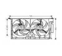 Вентилятор, охлаждение двигателя AVA QUALITY COOLING PE7538 PE7538 AVA QUALITY COOLING - купить в магазине запчастей по Украине