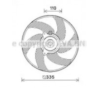 Вентилятор, охлаждение двигателя AVA QUALITY COOLING PE7552 PE7552 AVA QUALITY COOLING - купить в магазине запчастей по Украине