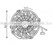 Вентилятор, охлаждение двигателя AVA QUALITY COOLING PE7555 PE7555 AVA QUALITY COOLING - купить в магазине запчастей по Украине