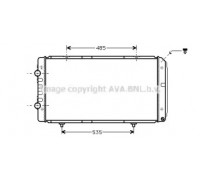 Радиатор, охлаждение двигателя AVA QUALITY COOLING PEA2268 PEA2268 AVA QUALITY COOLING - купить в магазине запчастей по Украине