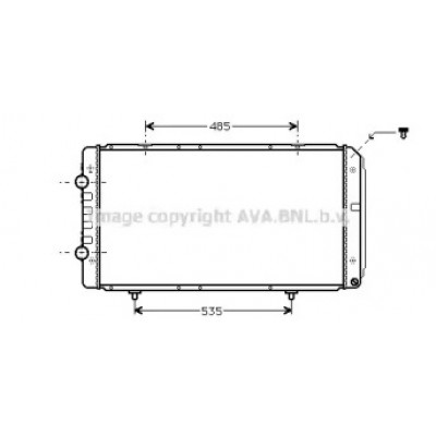 Радиатор, охлаждение двигателя PEA2268 AVA QUALITY COOLING - купить в магазине запчастей по Украине
