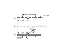 Радиатор, охлаждение двигателя AVA QUALITY COOLING PEA2314 PEA2314 AVA QUALITY COOLING - купить в магазине запчастей по Украине