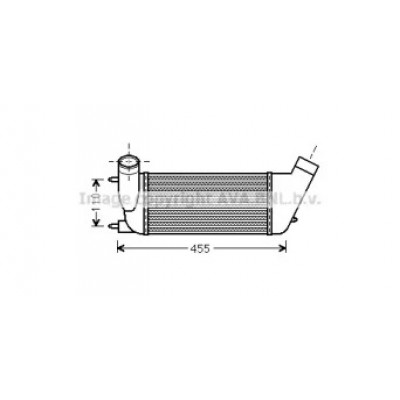 Интеркулер PEA4347 AVA QUALITY COOLING - купить в магазине запчастей по Украине