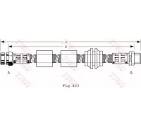 Тормозной шланг TRW PHB440 PHB440 TRW - купить в магазине запчастей по Украине