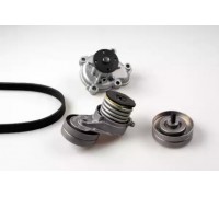Водяной насос + комплект ручейковых ремней HEPU PK03410 PK03410 HEPU - купить в магазине запчастей по Украине